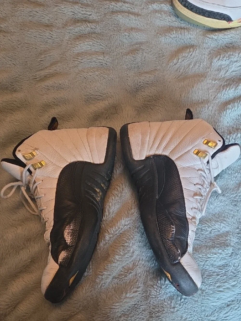 Jordan White and Black High-Top Basketball Sneakers - Picture 4 of 7